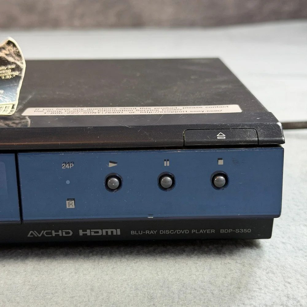 Sony BDP-S350 Blu-ray Disc DVD Player 1080p HDMI BD-Live with Remote Tested